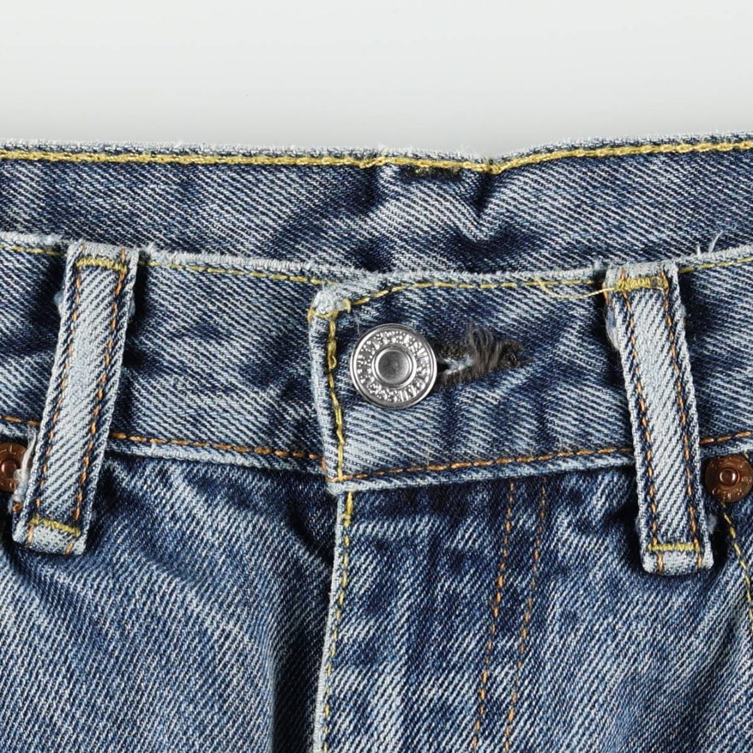 Levi's 00505-4886 Tapered Denim Pants, Men's W33 equivalent. cotton blue type Vintage Second Hand