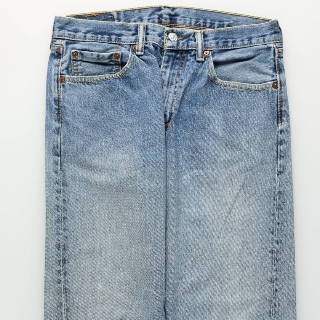 Levi's 00505-4886 Tapered Denim Pants, Men's W33 equivalent. cotton blue type Vintage Second Hand
