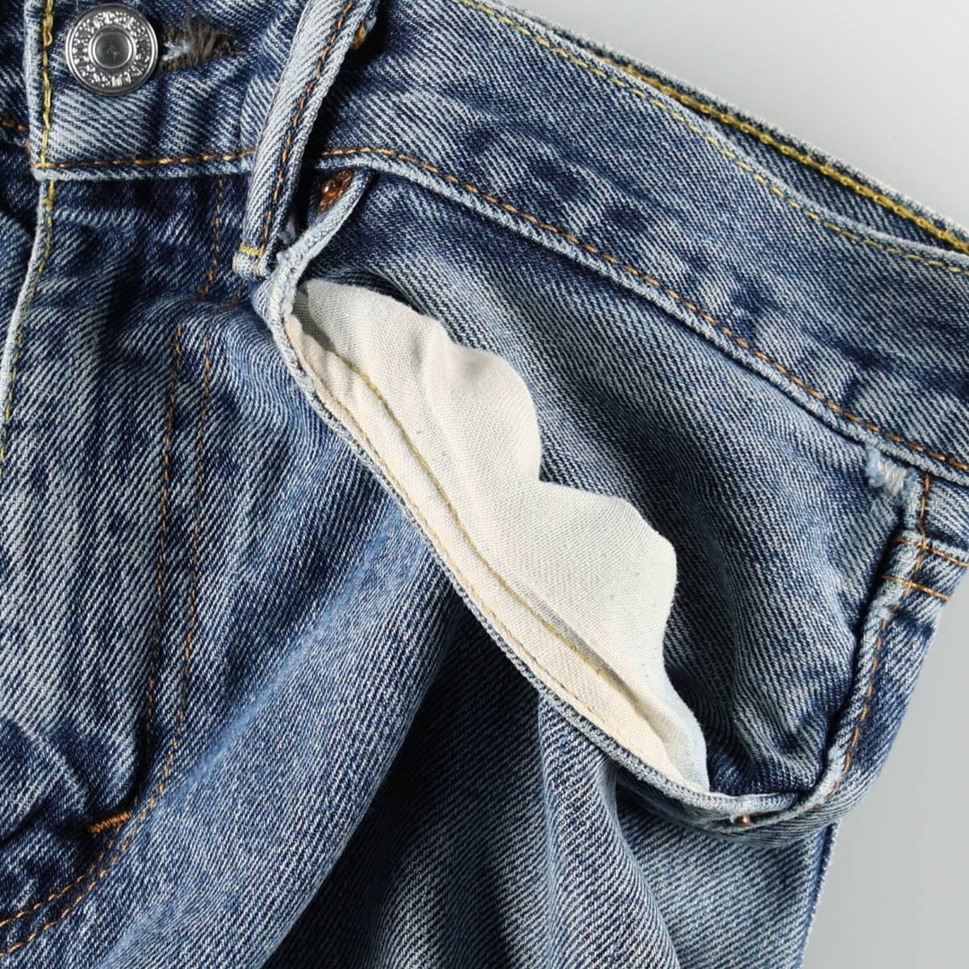 Levi's 00505-4886 Tapered Denim Pants, Men's W33 equivalent. cotton blue type Vintage Second Hand