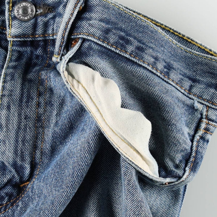Levi's 00505-4886 Tapered Denim Pants, Men's W33 equivalent. cotton blue type Vintage Second Hand