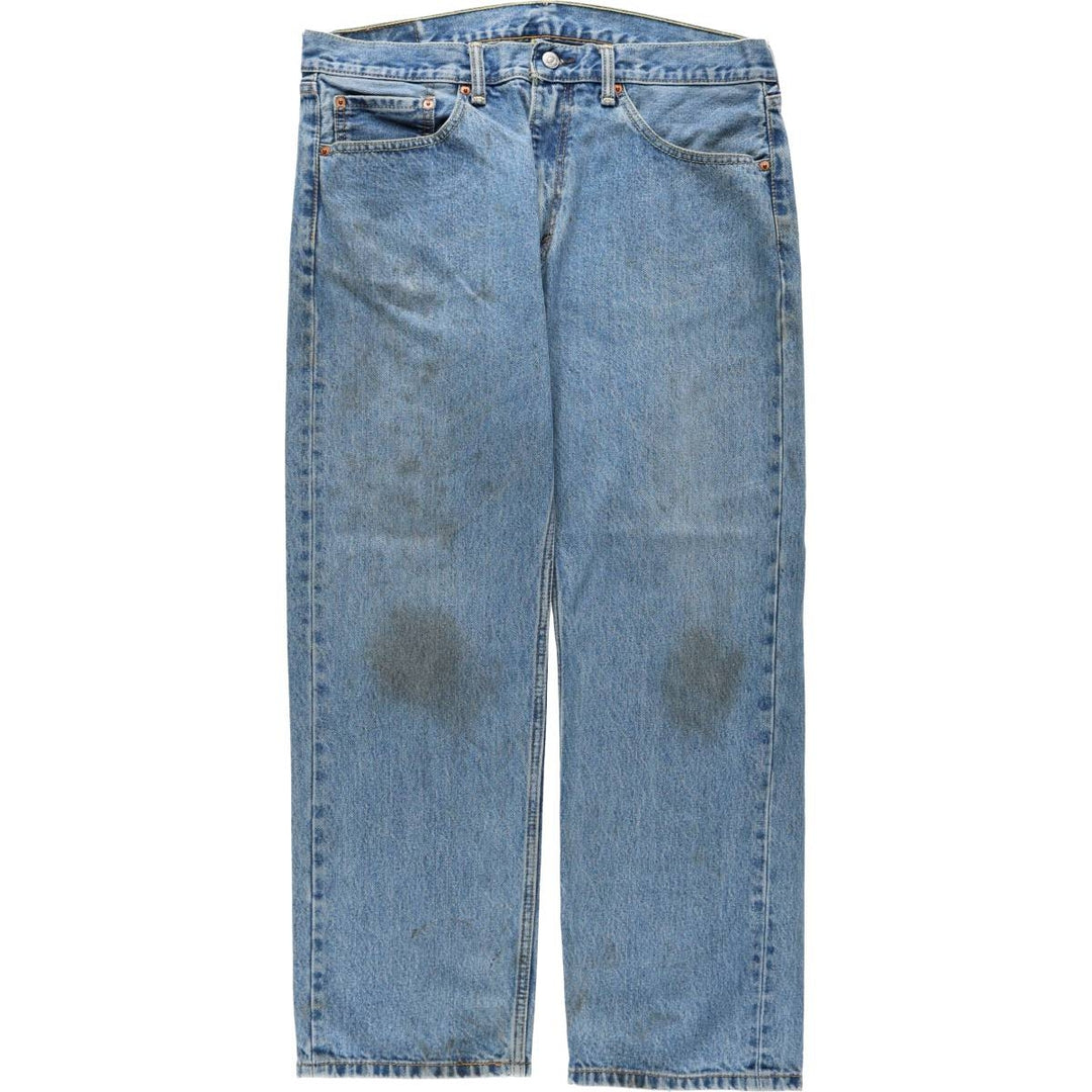 Levi's 505 tapered denim pants for men, size w37 unclear blue type Vintage Second Hand