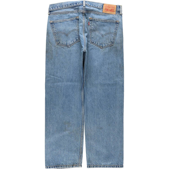 Levi's 505 tapered denim pants for men, size w37 unclear blue type Vintage Second Hand