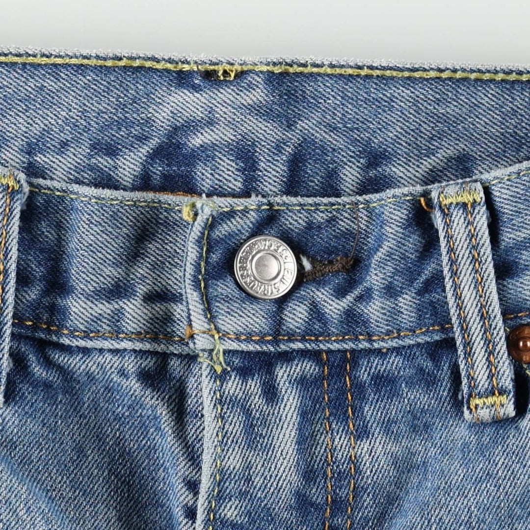 Levi's 505 tapered denim pants for men, size w37 unclear blue type Vintage Second Hand