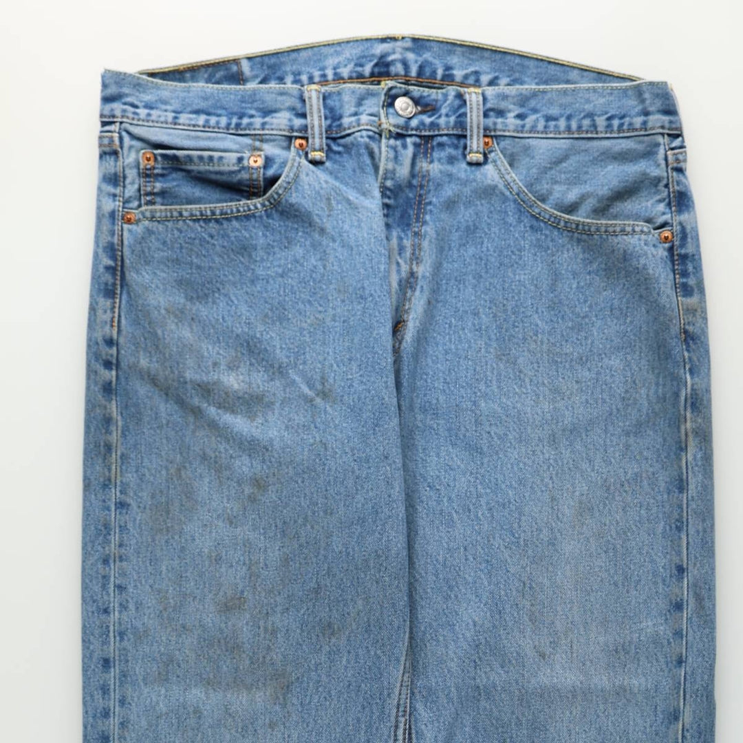 Levi's 505 tapered denim pants for men, size w37 unclear blue type Vintage Second Hand