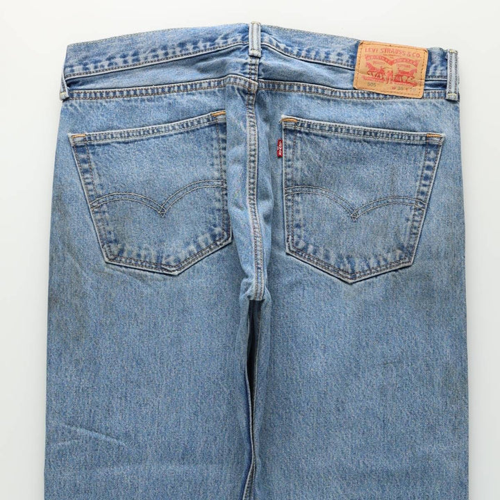Levi's 505 tapered denim pants for men, size w37 unclear blue type Vintage Second Hand