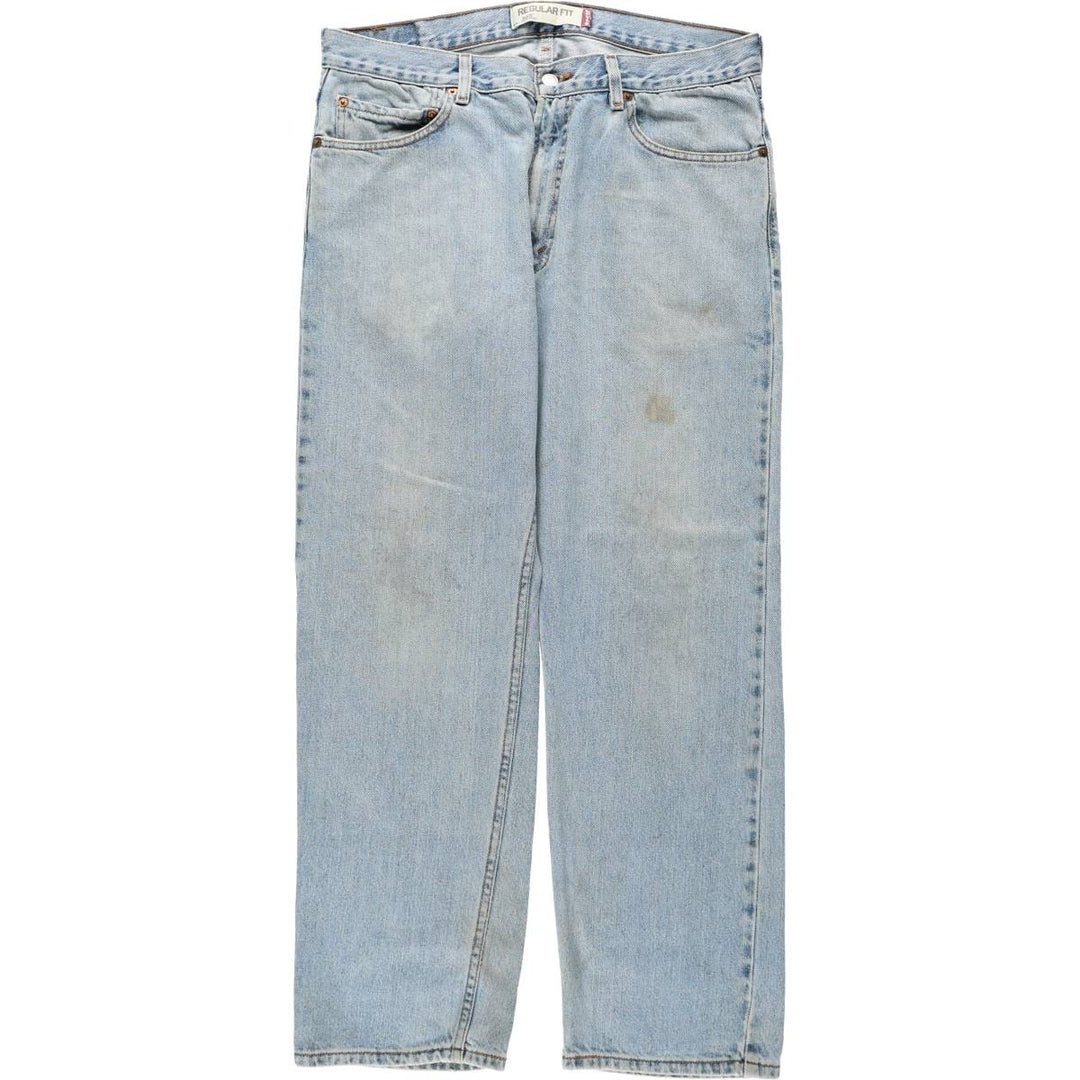 Levi's 505 REGULAR FIT tapered denim pants for men, size w36 cotton blue type Vintage Second Hand