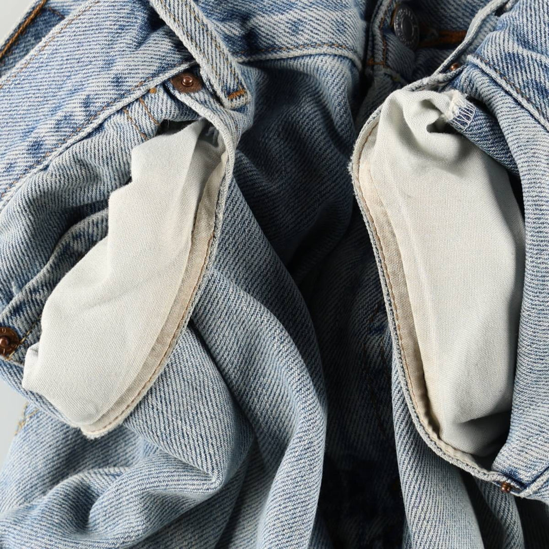 Levi's 505 REGULAR FIT tapered denim pants for men, size w36 cotton blue type Vintage Second Hand