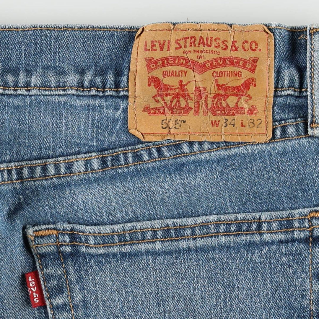 Levi's 00505-1528 Tapered Denim Pants, Men's W34 equivalent. cotton blue type Vintage Second Hand
