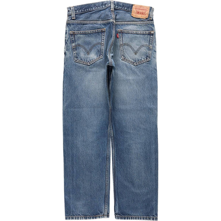 Levi's 505 REGULAR FIT tapered denim pants for men, size w33 cotton blue type Vintage Second Hand