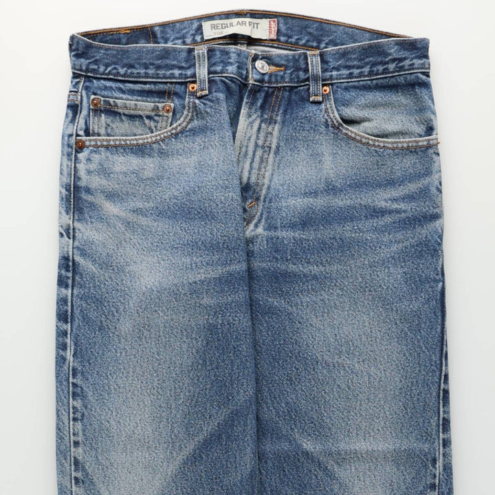 Levi's 505 REGULAR FIT tapered denim pants for men, size w33 cotton blue type Vintage Second Hand