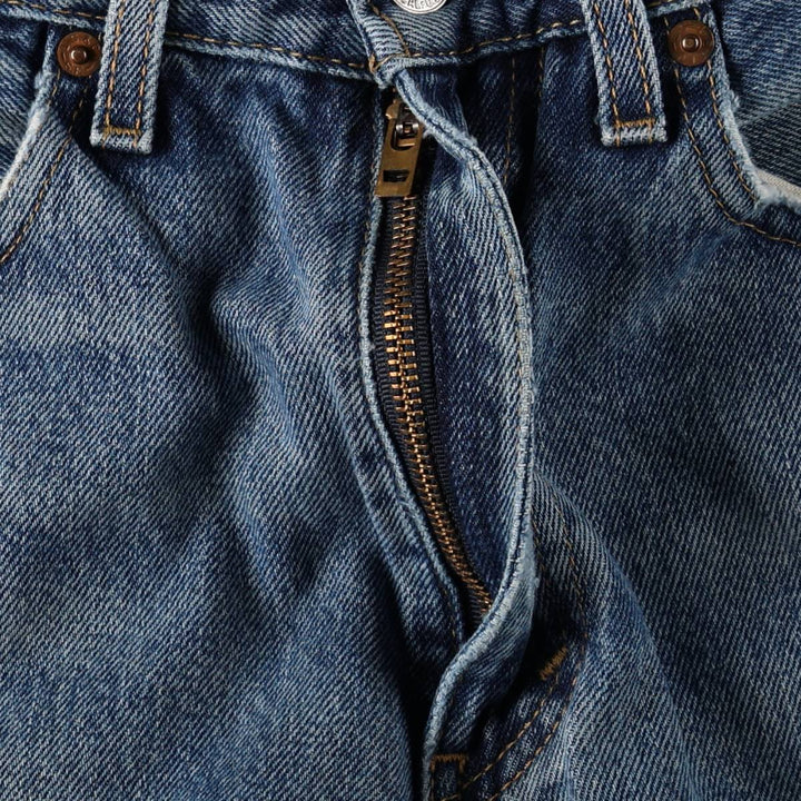 Levi's 505 tapered denim pants for men, size W33 cotton blue type Vintage Second Hand