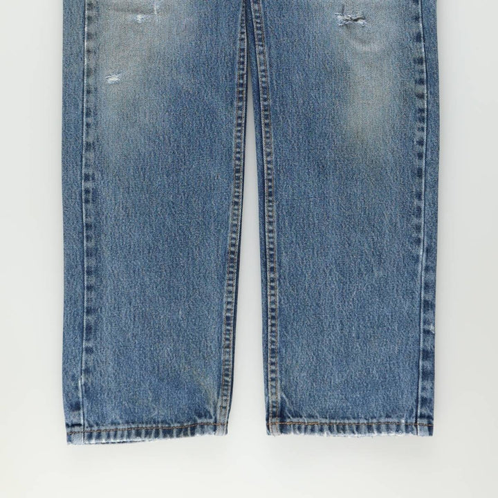 Levi's 505 tapered denim pants for men, size W33 cotton blue type Vintage Second Hand