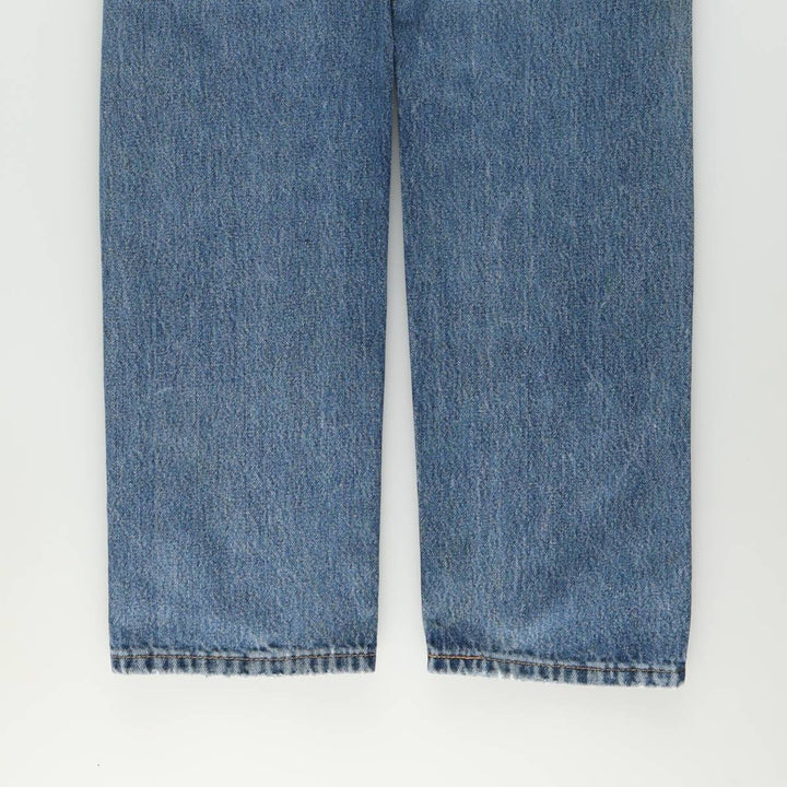 Levi's 505 tapered denim pants for men, size W33 cotton blue type Vintage Second Hand