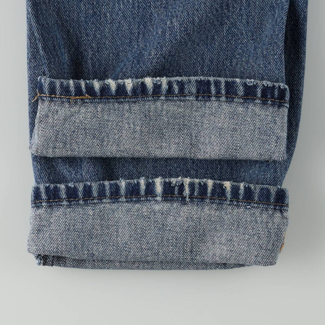 Levi's 505 tapered denim pants for men, size W33 cotton blue type Vintage Second Hand