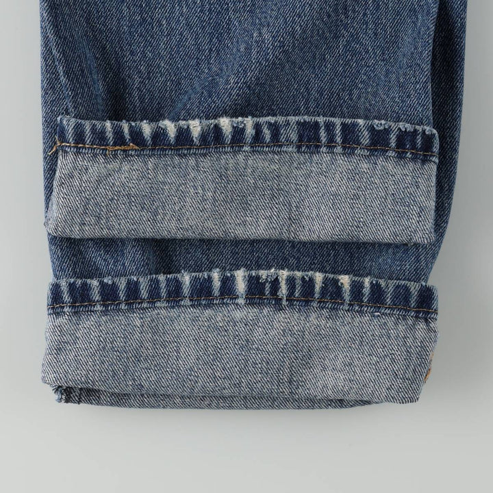Levi's 505 tapered denim pants for men, size W33 cotton blue type Vintage Second Hand