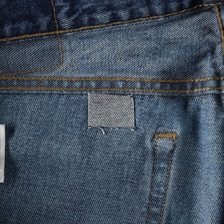 Levi's 505 tapered denim pants for men, size W33 cotton blue type Vintage Second Hand