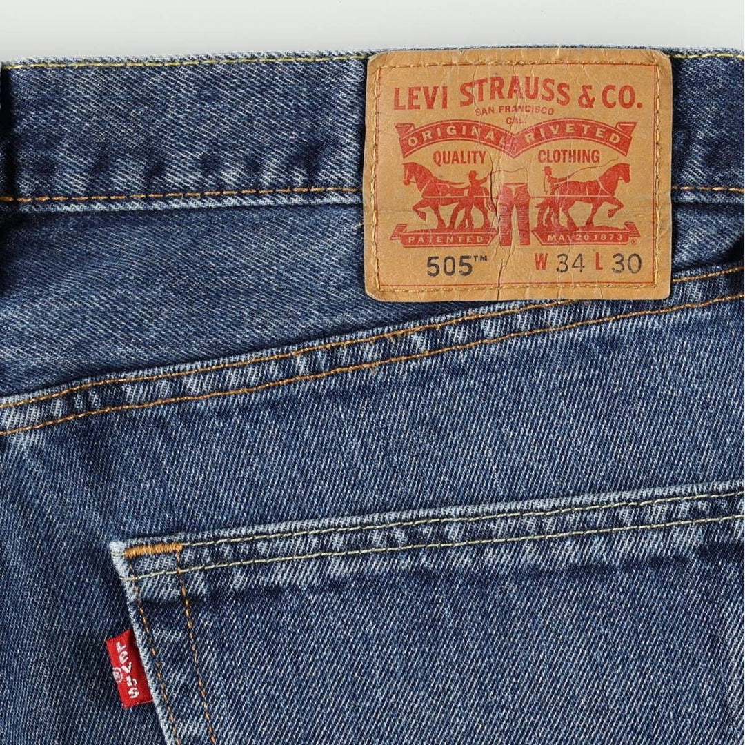 Levi's 00505-4886 Tapered Denim Pants, Men's W34 equivalent. cotton blue type Vintage Second Hand