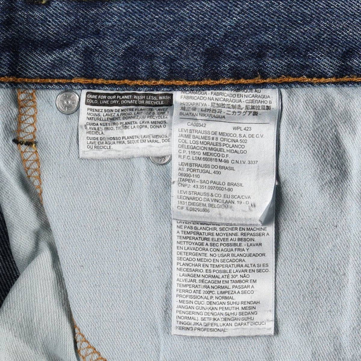 Levi's 00505-4886 Tapered Denim Pants, Men's W34 equivalent. cotton blue type Vintage Second Hand