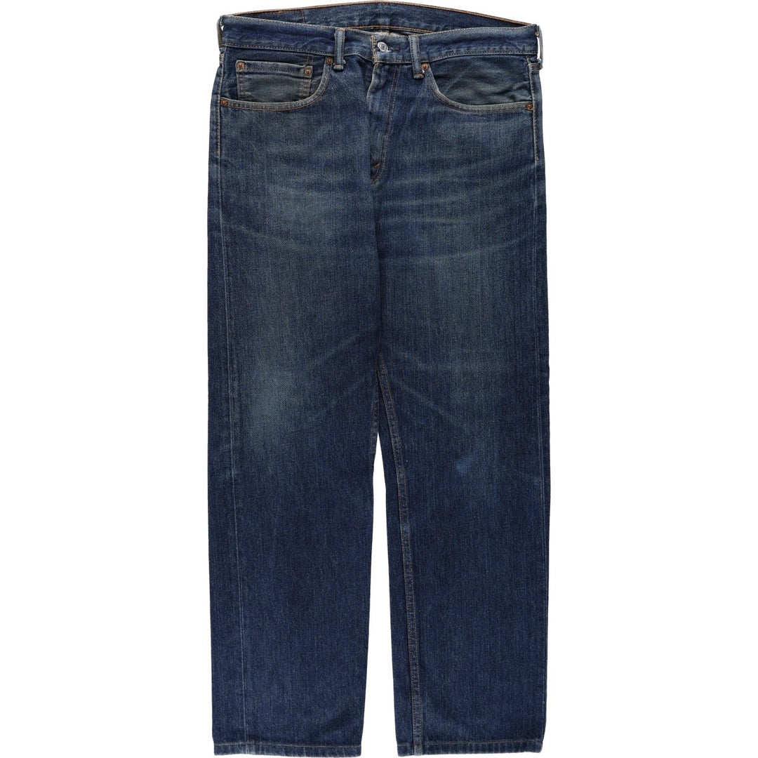 Levi's 505 tapered denim pants for men, equivalent to w35 cotton blue type Vintage Second Hand