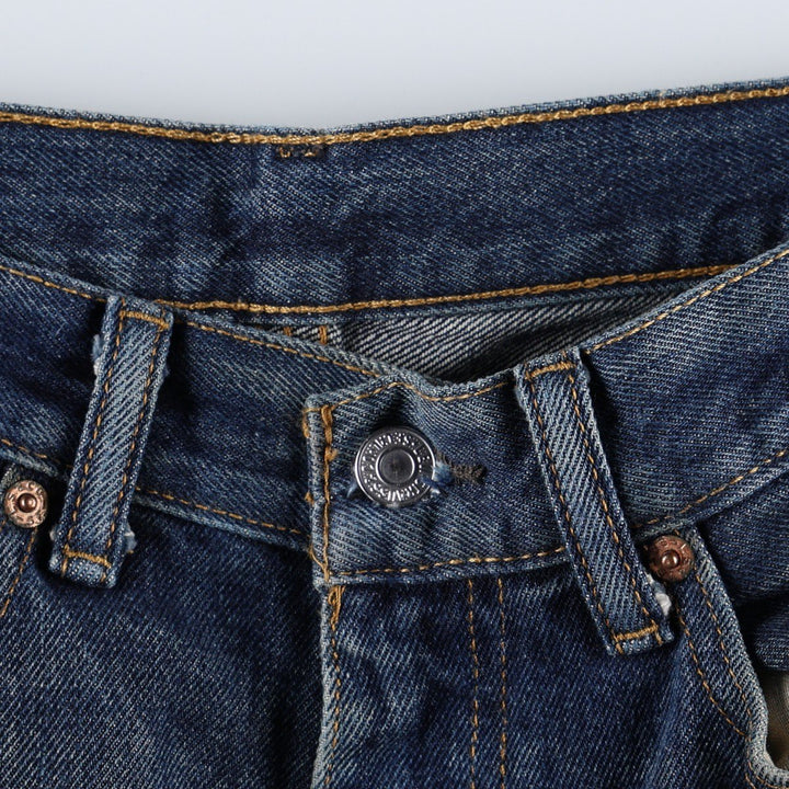 Levi's 505 tapered denim pants for men, equivalent to w35 cotton blue type Vintage Second Hand
