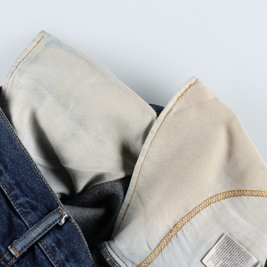 Levi's 505 tapered denim pants for men, equivalent to w35 cotton blue type Vintage Second Hand