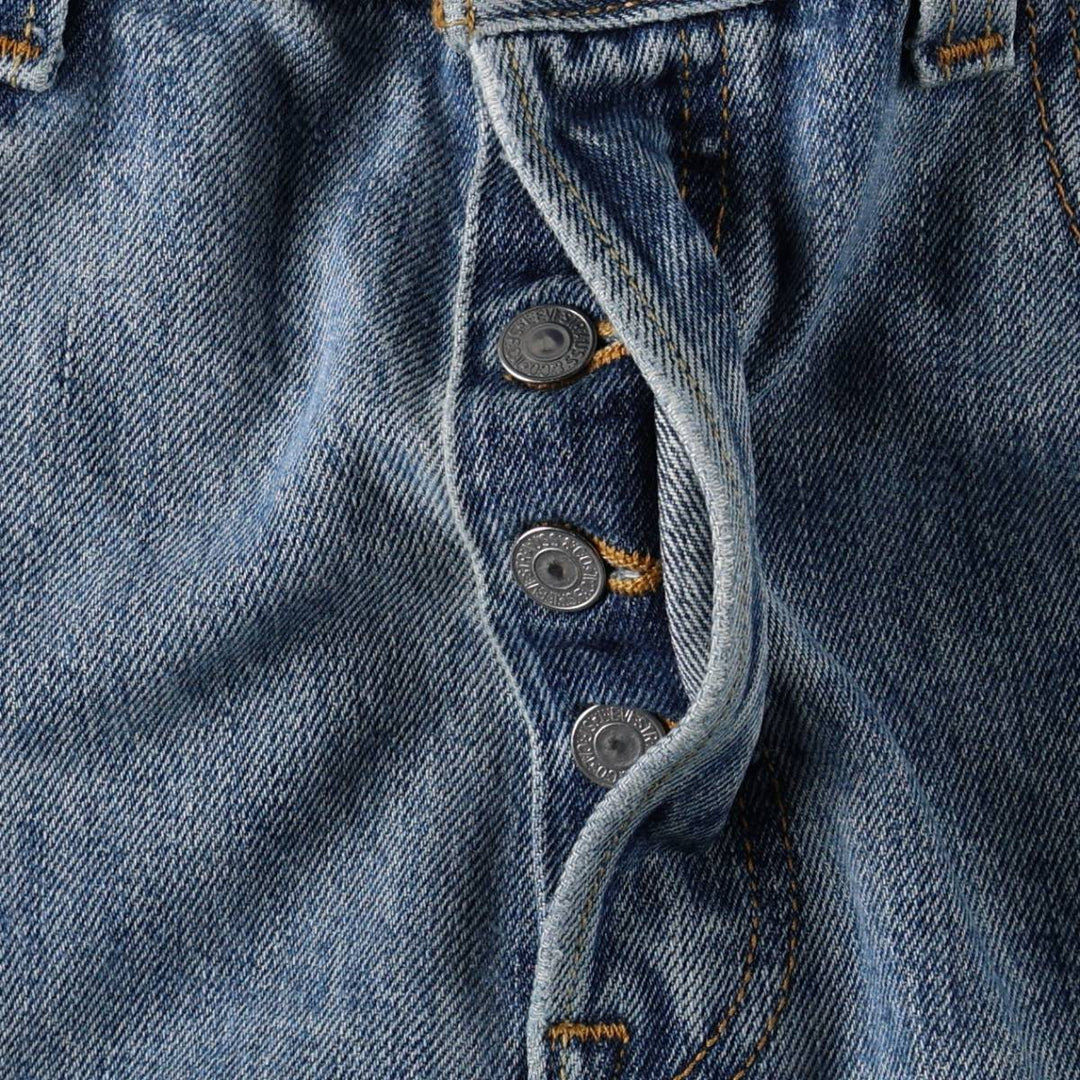 Levi's tapered denim pants, men's size W35 (approx.) unclear blue type Vintage Second Hand