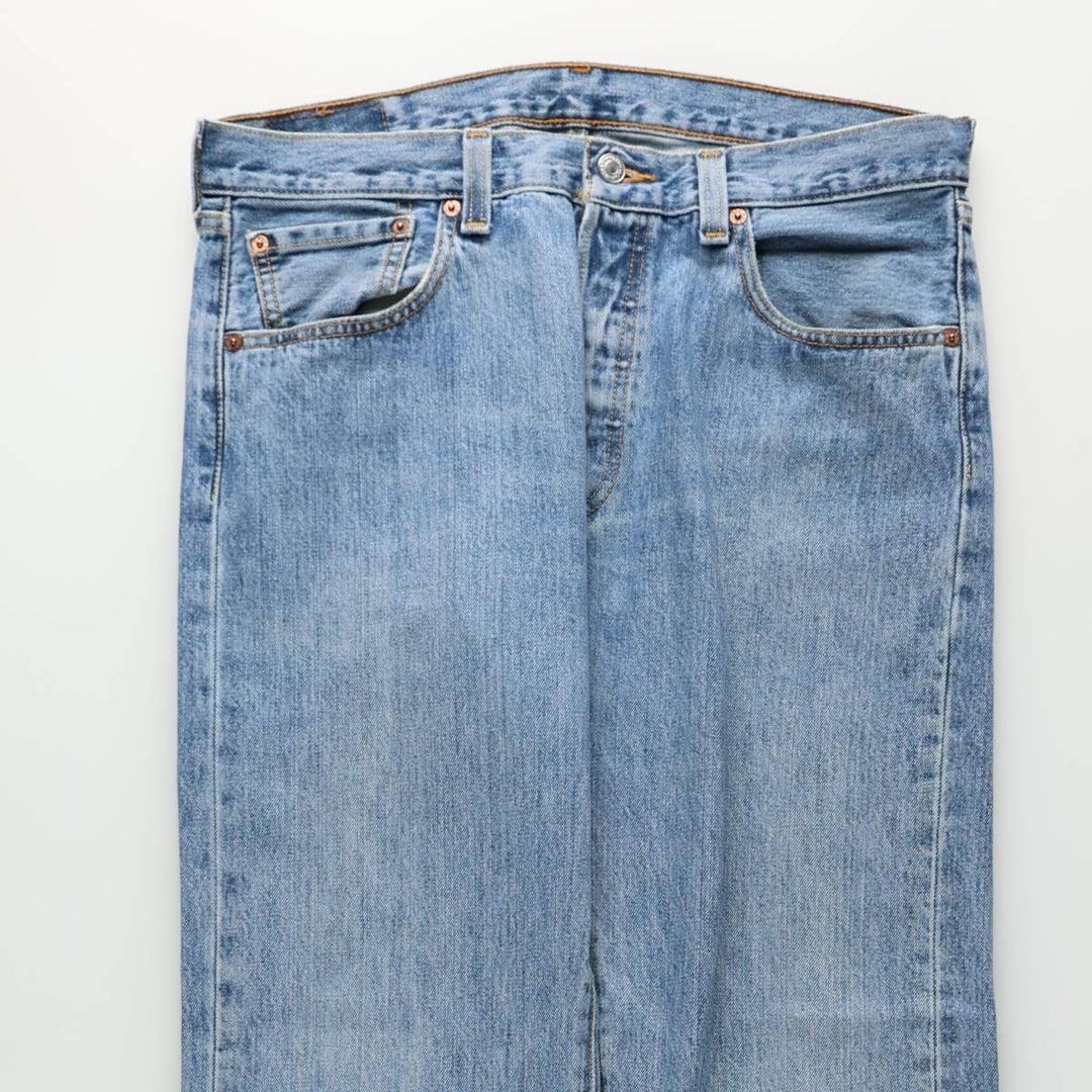 Levi's tapered denim pants, men's size W35 (approx.) unclear blue type Vintage Second Hand