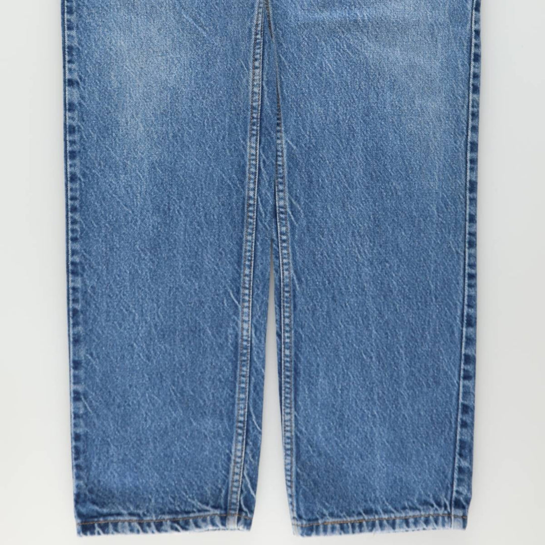 90'S Levi's 505 Regular Fit Straight Leg Orange Tab Tapered Denim Pants, Men's W35 (approx.), Vintage cotton blue type Vintage Second Hand