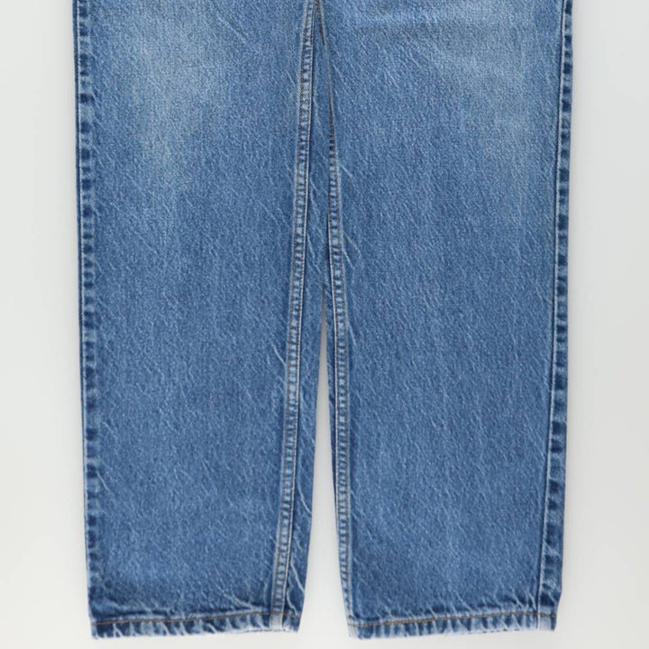90'S Levi's 505 Regular Fit Straight Leg Orange Tab Tapered Denim Pants, Men's W35 (approx.), Vintage cotton blue type Vintage Second Hand