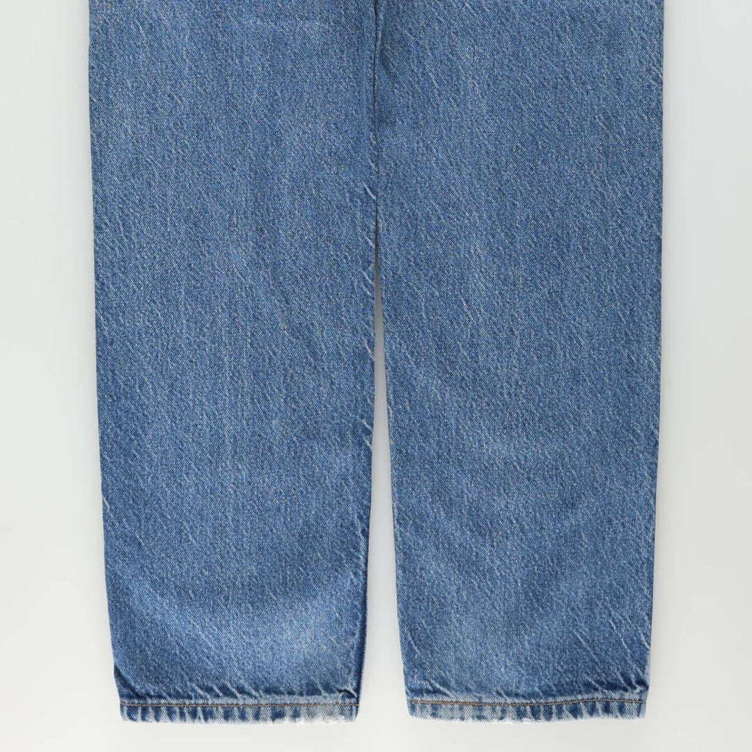 90'S Levi's 505 Regular Fit Straight Leg Orange Tab Tapered Denim Pants, Men's W35 (approx.), Vintage cotton blue type Vintage Second Hand