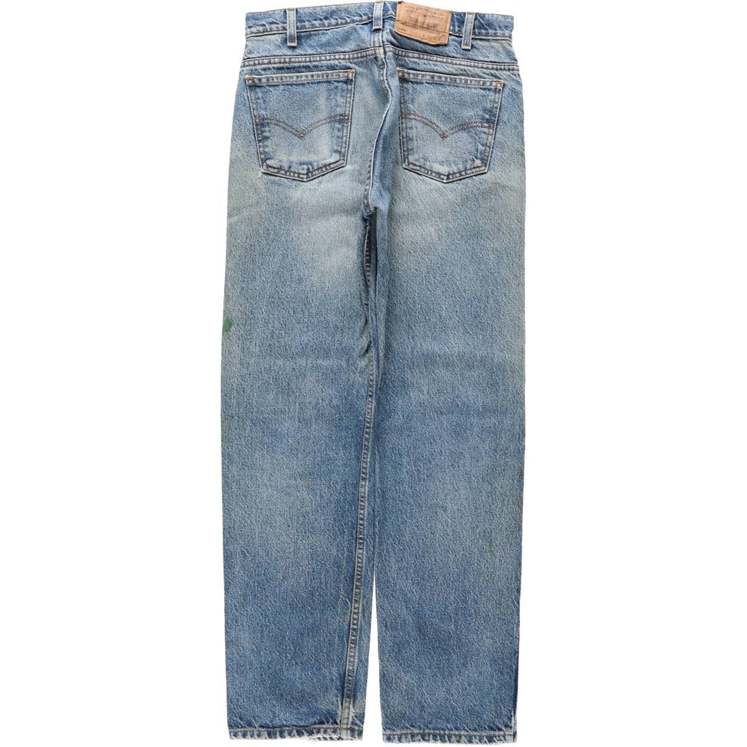90'S Levi's 505 REGULAR FIT STRAIGHT LEG Orange Tab Tapered Denim Pants Men's W32 Vintage cotton blue type Vintage Second Hand