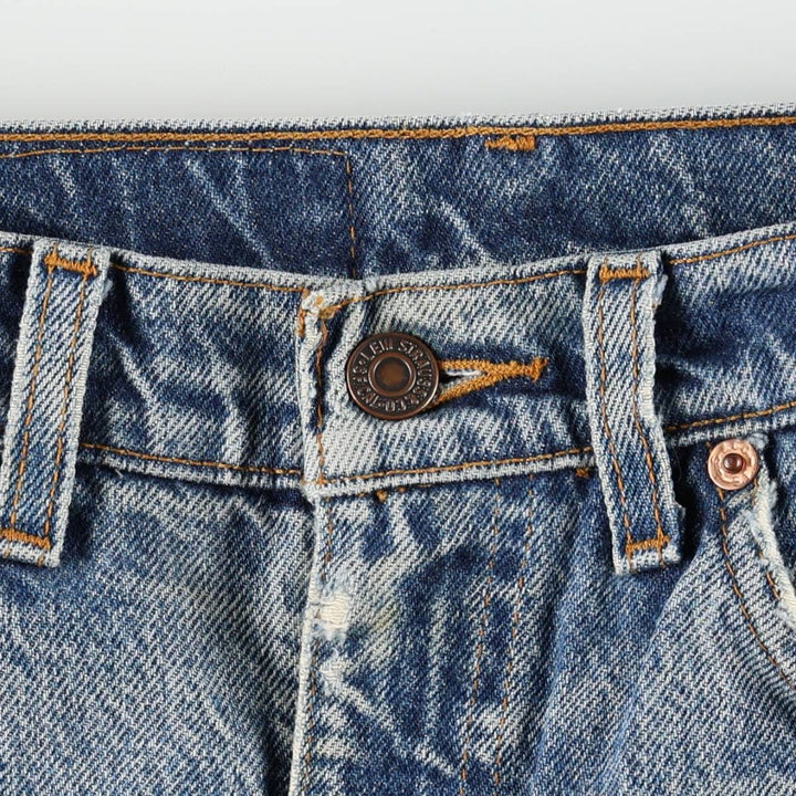 90'S Levi's 505 REGULAR FIT STRAIGHT LEG Orange Tab Tapered Denim Pants Men's W32 Vintage cotton blue type Vintage Second Hand