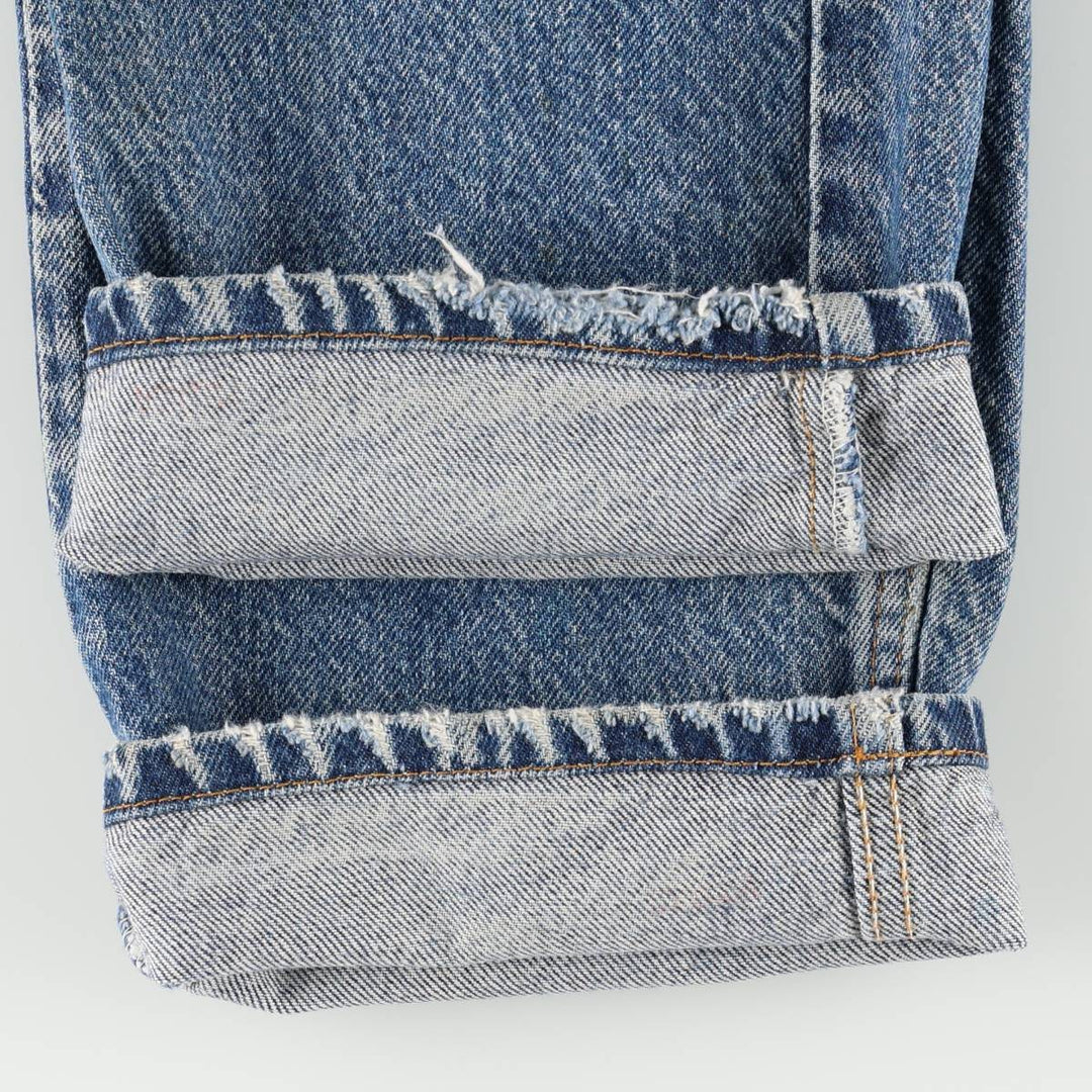90'S Levi's 505 REGULAR FIT STRAIGHT LEG Orange Tab Tapered Denim Pants Men's W32 Vintage cotton blue type Vintage Second Hand