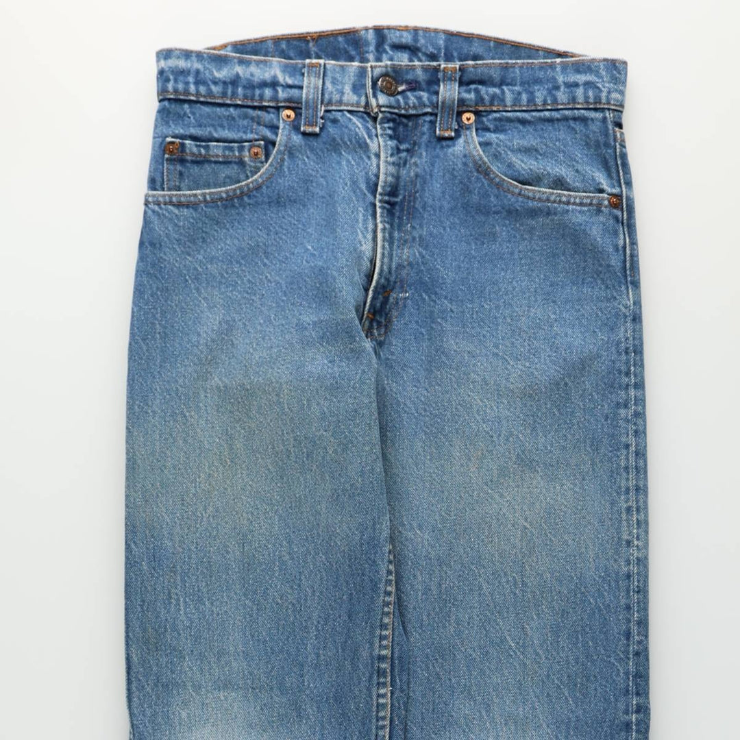 Levi's 505-0216 Tapered Denim Pants, Made in USA, Men's Size W29 (approx.) cotton blue type Vintage Second Hand