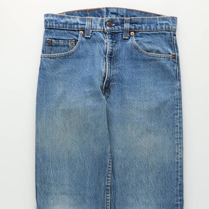 Levi's 505-0216 Tapered Denim Pants, Made in USA, Men's Size W29 (approx.) cotton blue type Vintage Second Hand