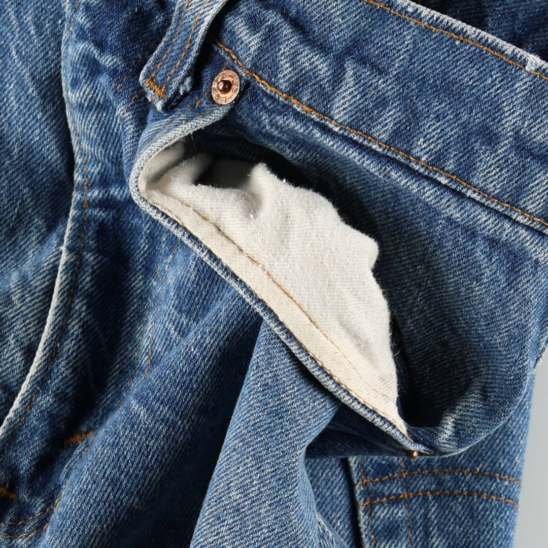 Levi's 505-0216 Tapered Denim Pants, Made in USA, Men's Size W29 (approx.) cotton blue type Vintage Second Hand