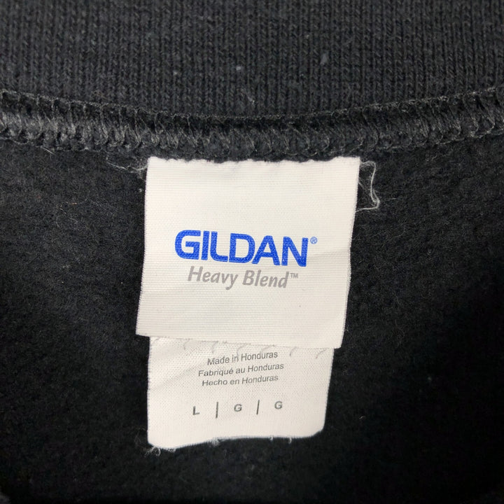 Gildan Tesla Advertising Sweatshirt (Men's Size L) cotton black type Vintage Second Hand
