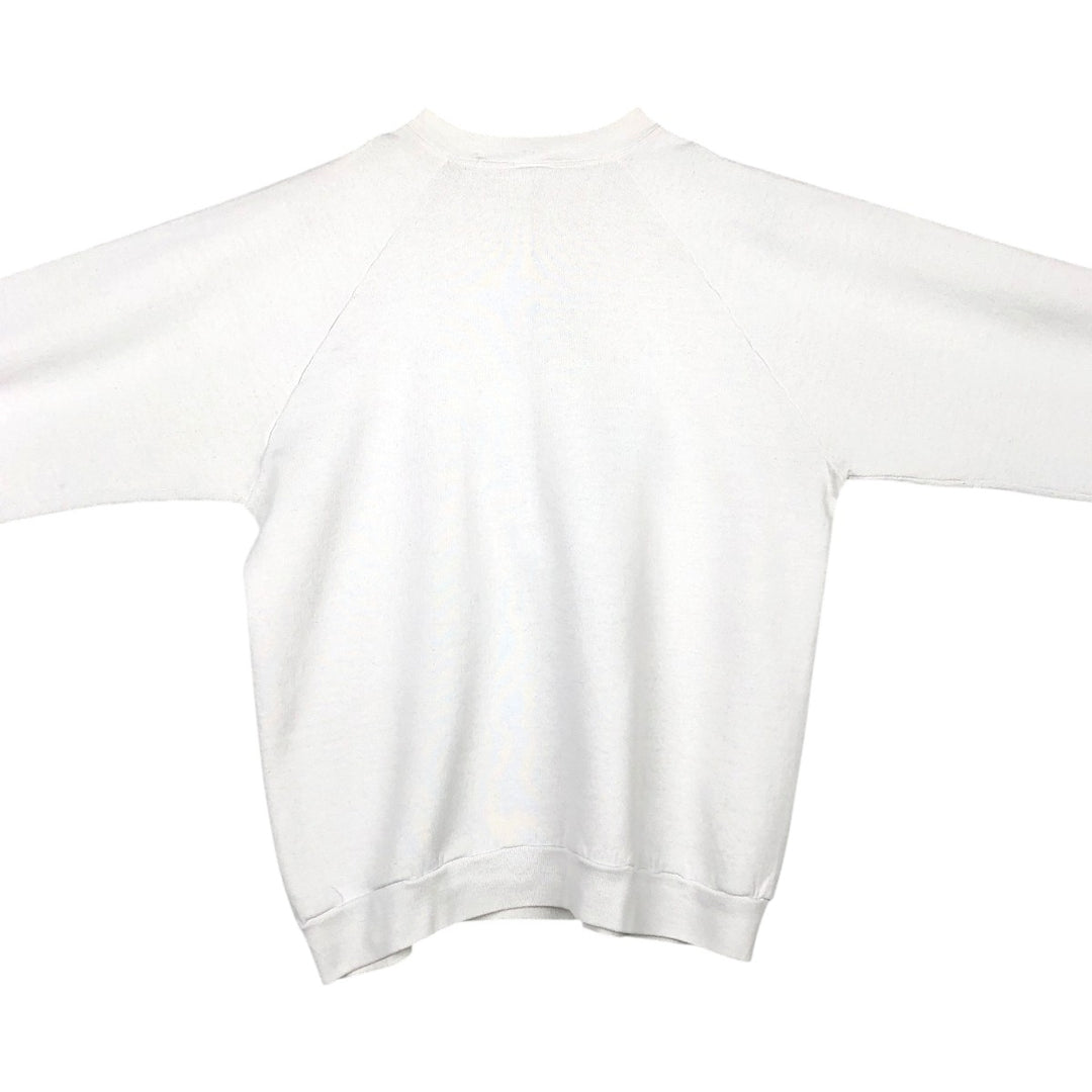 90'S Fruit of the Loom Gator's Croc & Roc advertising sweatshirt, made in USA, men's size L equivalent. cotton white type Vintage Second Hand