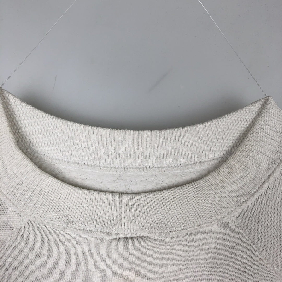 90'S Fruit of the Loom Gator's Croc & Roc advertising sweatshirt, made in USA, men's size L equivalent. cotton white type Vintage Second Hand