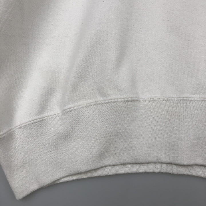 90'S JERSEYS COTTON SWEATS News Cafe Advertising Sweatshirt, Made in USA, Men's XL equivalent. cotton white type Vintage Second Hand