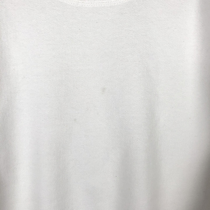 90'S JERSEYS COTTON SWEATS News Cafe Advertising Sweatshirt, Made in USA, Men's XL equivalent. cotton white type Vintage Second Hand