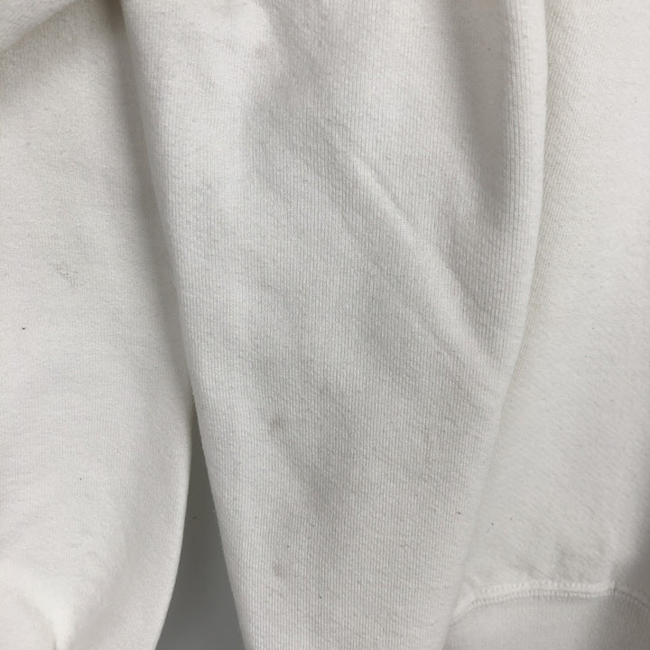90'S JERSEYS COTTON SWEATS News Cafe Advertising Sweatshirt, Made in USA, Men's XL equivalent. cotton white type Vintage Second Hand