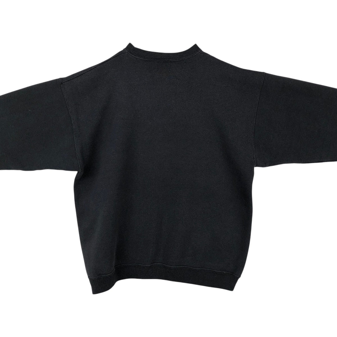 90s-00'S Hanes Heavyweight Advertising Sweatshirt, Made in USA, Men's Size L (approx.), Vintage cotton black type Vintage Second Hand