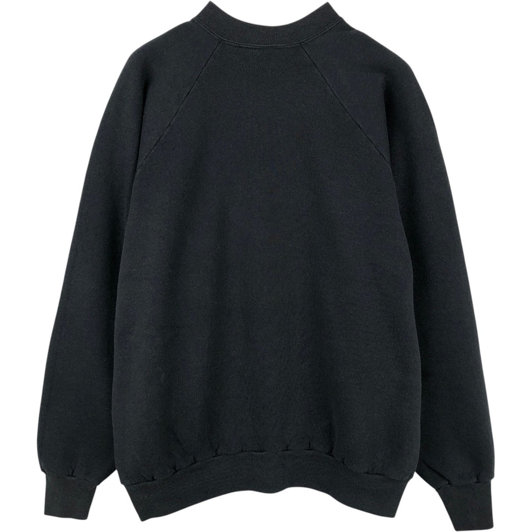 90'S Fruit of the Loom Boeing Advertising Sweatshirt, Made in Canada, Men's XL equivalent, Vintage cotton black type Vintage Second Hand