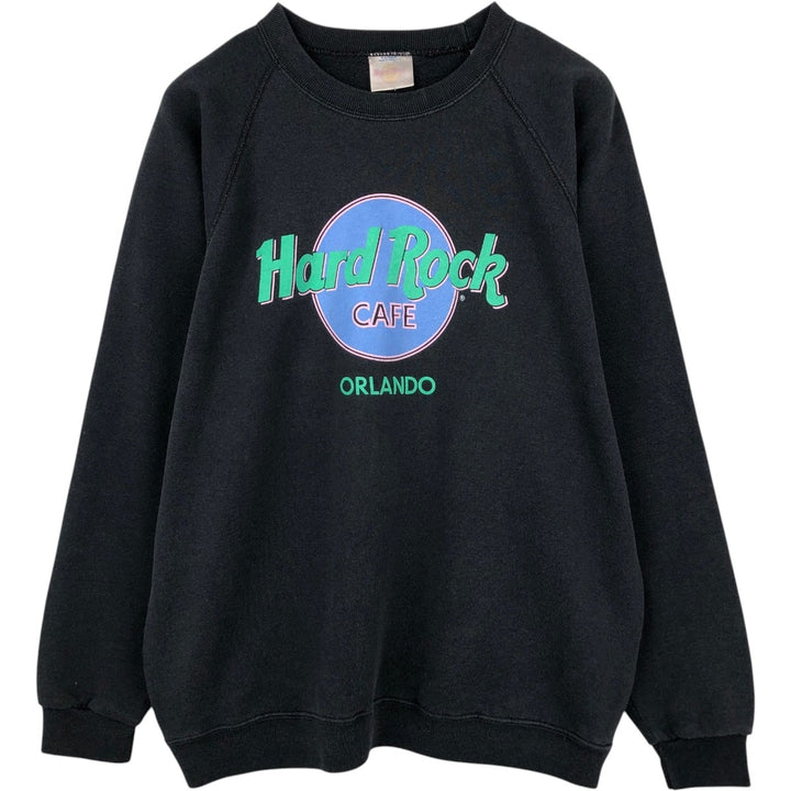 HARD ROCK CAFE Advertising Sweatshirt, Men's Size XL polyester black type Vintage Second Hand