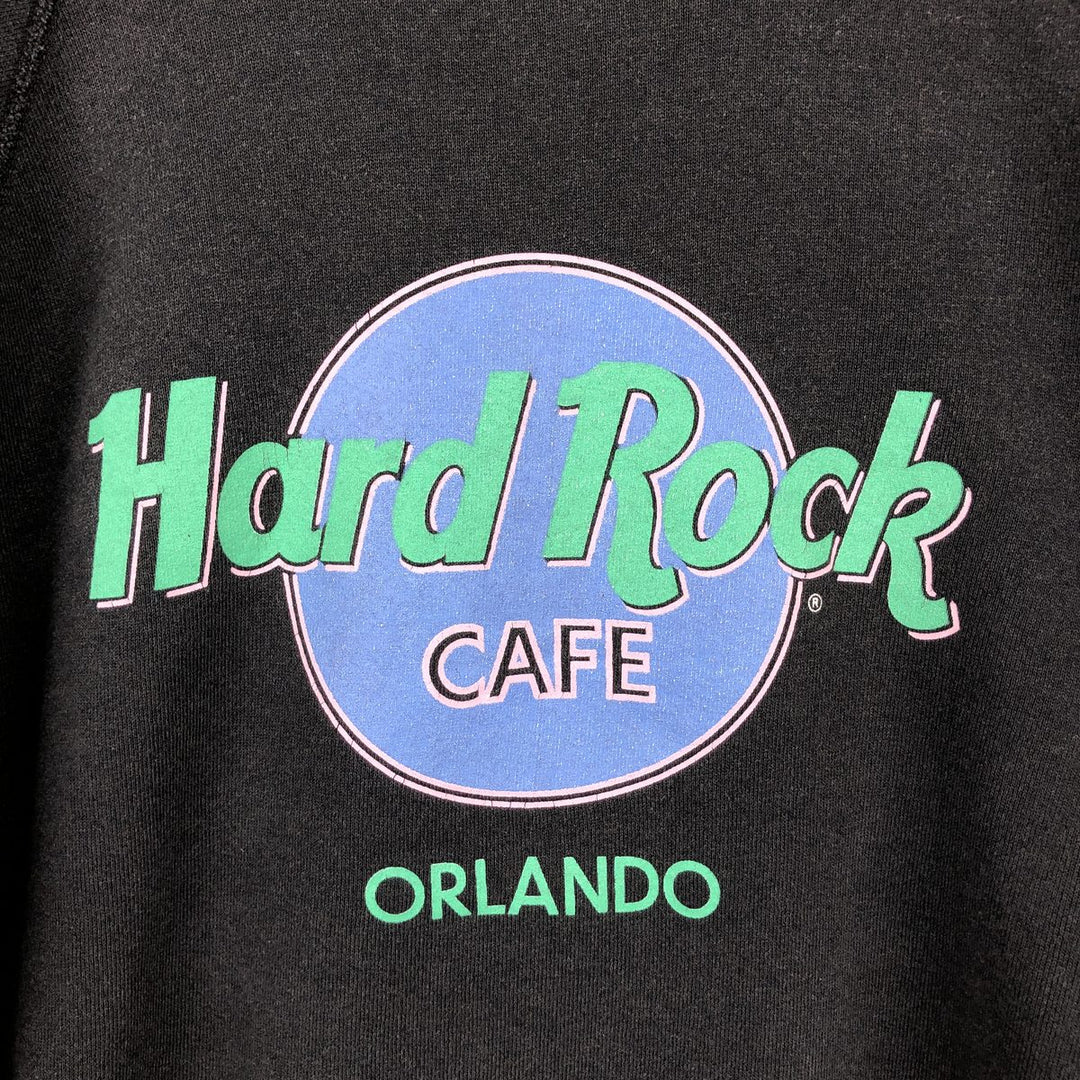 HARD ROCK CAFE Advertising Sweatshirt, Men's Size XL polyester black type Vintage Second Hand