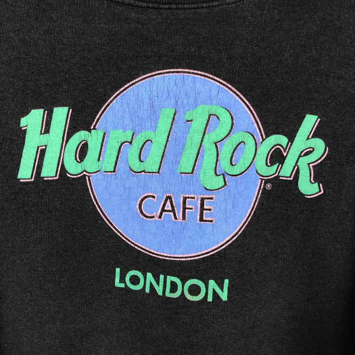 HARD ROCK CAFE Advertising Sweatshirt, Men's Size L cotton black type Vintage Second Hand