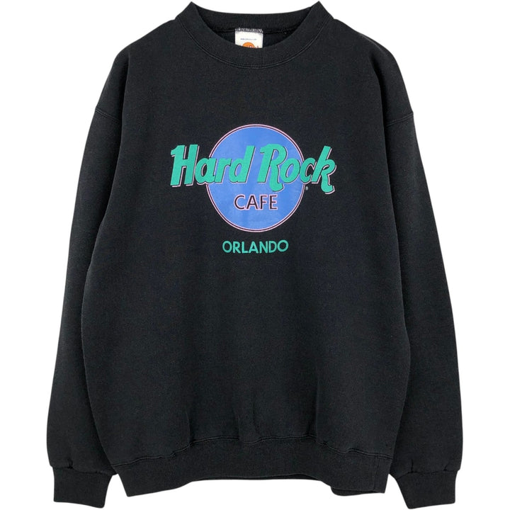 HARD ROCK CAFE Advertising Sweatshirt, Men's Size L polyester black type Vintage Second Hand