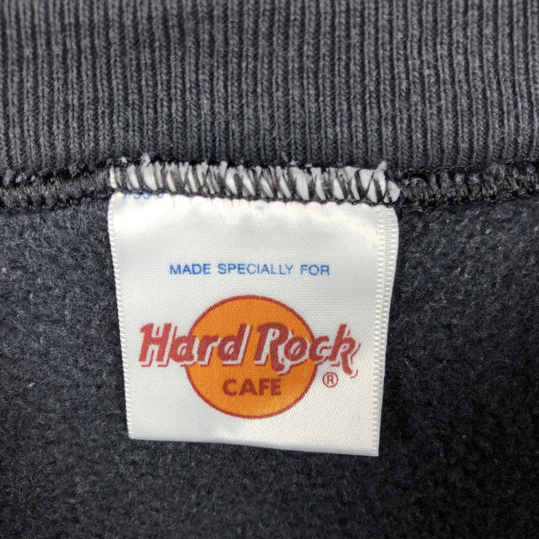 HARD ROCK CAFE Advertising Sweatshirt, Men's Size L polyester black type Vintage Second Hand