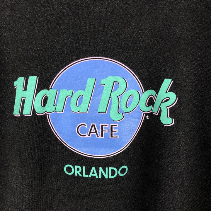 HARD ROCK CAFE Advertising Sweatshirt, Men's Size L polyester black type Vintage Second Hand